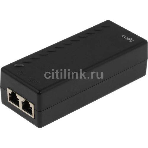 Инжектор PoE CUDY POE200 10/100/1000BASE-T 30Вт 54В (DC)