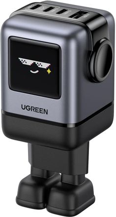 Сетевое зарядное устройство UGREEN X688,  USB-A,  3xUSB-C, 100Вт, 3A, серый [45515b]