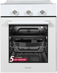 Духовой шкаф электрический Simfer B4EW19070,  49л,  белый