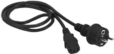 Шнур питания Lanmaster (LAN-PP13/SH-5.0-BK) C13-Schuko проводник.:3x0.75мм2 5м 220В 10А черный