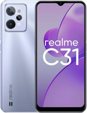 Смартфон REALME C31 4/64Gb, серебристый