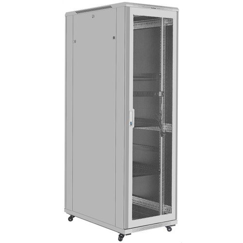 Шкаф коммутационный EXEGATE EC-FS-42U.600.1000.V.V EX300281RUS напольный, перфорированная передняя дверь, 42U, 600x2054x1000 мм