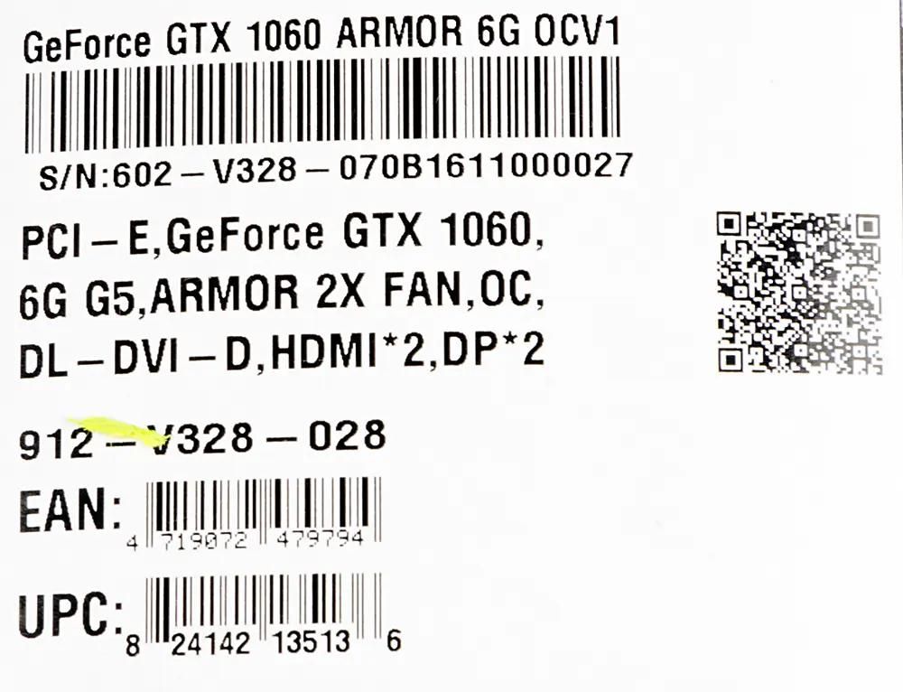 Gtx 1060 6g ocv1 hot sale