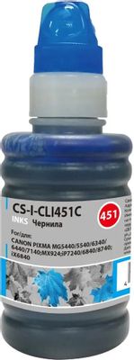 Чернила Cactus CS-I-CLI451C, для Canon, 100мл, голубой – купить в ...