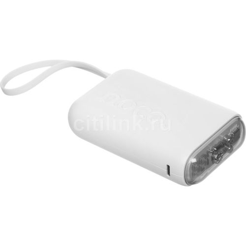 Внешний аккумулятор (Power Bank) Hoco J157, 10000мAч, белый [62062]