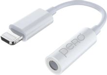 Изображение товара Адаптер PERO AD13,  Lightning (m) -  Jack 3.5 (f),  0.1м,  белый