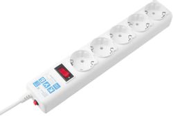 Сетевой фильтр PowerCube SPG-B-6-WHITE, 1.9м, белый
