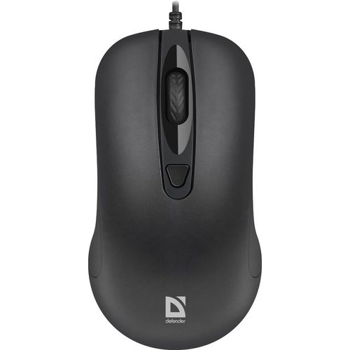 Мышь проводная Defender MB-230, оптическая, USB, 1600dpi, черный [52231]