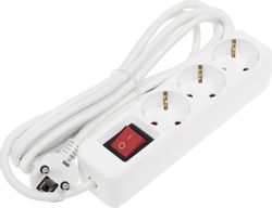 Сетевой фильтр Ritmix RM-330K, 3м, белый