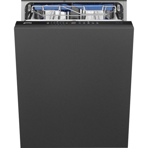 Встраиваемая посудомоечная машина SMEG STL342CSL, полноразмерная, ширина 59.8см, полновстраиваемая, загрузка 13 комплектов, серый