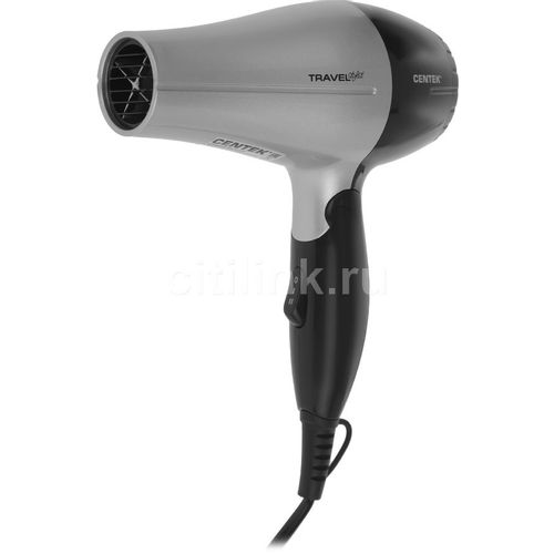 Фен CENTEK CT-2258, 850Вт, серый и черный