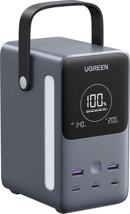 Внешний аккумулятор (Power Bank) UGREEN PB770,  48000мAч,  серый/черный [25286]