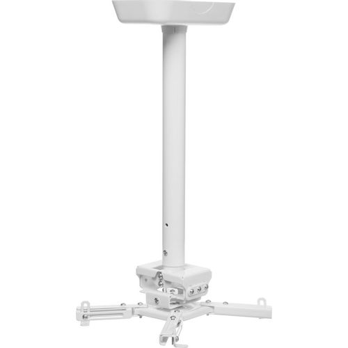 Кронштейн для проектора Cactus CS-PROF021M-WT, до 35кг, потолочный, поворот и наклон, белый