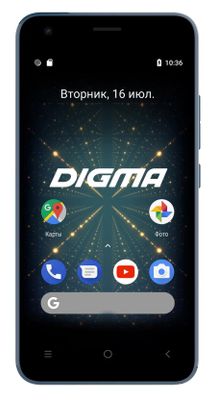 Смартфон Digma Argo 3G 8Gb, LINX, синий – купить в Ситилинк | 1074990