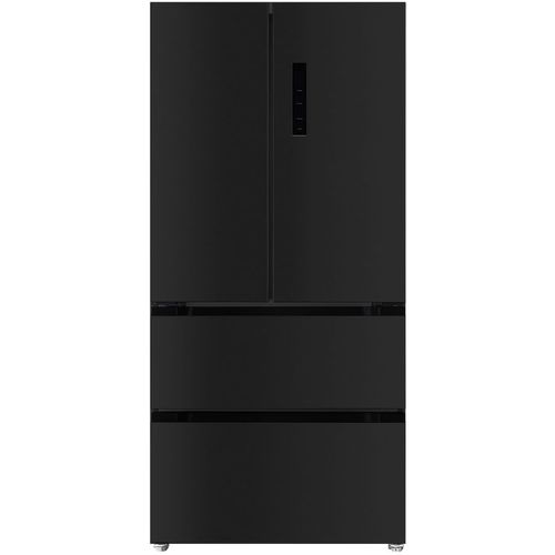 Холодильник трехкамерный LEX LFD575BxID French Door, инверторный, черная сталь