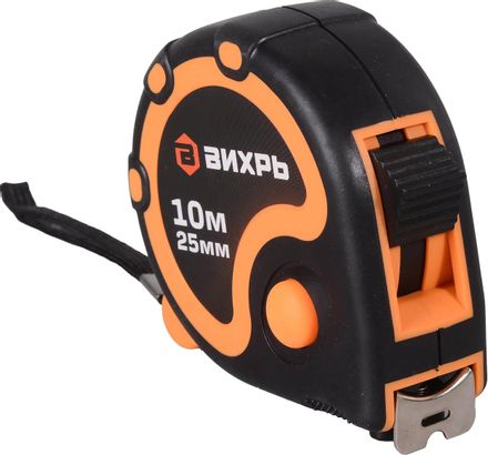 Рулетка строительная Вихрь 73/11/1/3, 10м x25мм