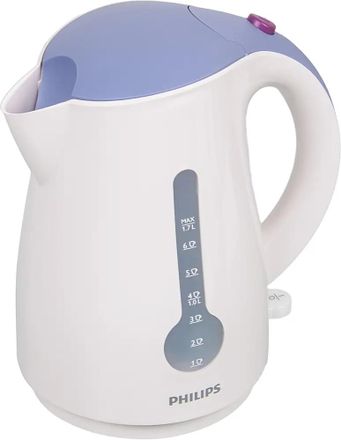 Чайник электрический Philips HD4677/40, 2400Вт, белый и фиолетовый