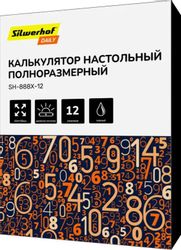 Калькулятор Silwerhof Daily, SH-888X-12, черный