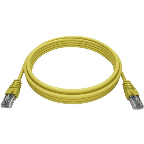 Патч-корд NTSS NTSS-PC-UTP-RJ45-5e-0.15-LSZH-YL, вилка RJ-45, вилка RJ-45, кат.5E, LSZH, 0.15м, желтый