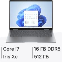 Изображение товара Ноутбук HP Envy x360 15-fe0012ci 15.6 IPS Intel Core i7 16ГБ 512ГБ SSD Windows 11 серебристый