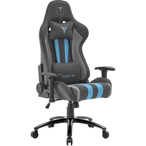 Кресло игровое ZONE 51 Gravity, ткань, до 150кг, топ-ган, регулируемые 2D подлокотники, /