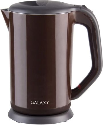 Чайник электрический GALAXY GL 0318, 2000Вт, коричневый и черный