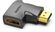 Изображение товара Переходник видео VENTION AIPB0,  HDMI (m)  (Г-образный) -  HDMI (f),  ver 2.0,  GOLD,  черный
