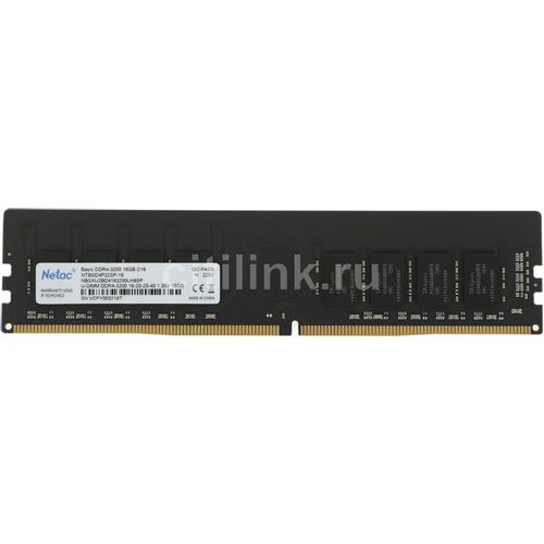 Netac Модуль памяти Netac Basic NTBSD4P32SP-16 DDR4 16 ГБ