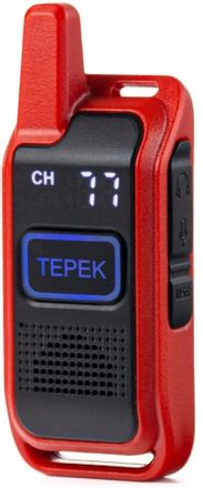 Рация ТЕРЕК Спорт 199 кан.,  до 3км,  аккумулятор,  красный [спорт красный]