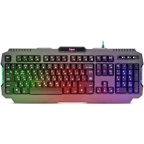 Клавиатура Defender Legion GK-010DL, проводная, USB, мембранная, черный [45010]
