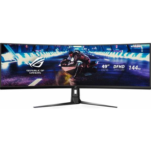 49″ Монитор ASUS ROG Strix XG49VQ, 3840×1080, VA, 144Гц, 2хHDMI, 1хDP, изогнутый, черный [90lm04h0-b01170]