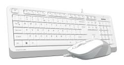 Комплект (клавиатура+мышь) A4TECH Fstyler F1010, белый и серый