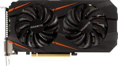 Видеокарта GIGABYTE NVIDIA  GeForce GTX 1060 GV-N1060WF2OC-6GD V1.1 6ГБ GDDR5, OC,  Ret