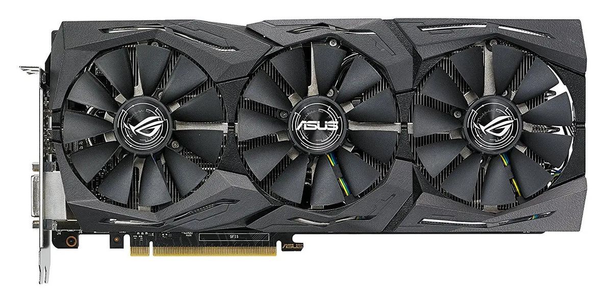 Asus geforce gtx 1080 ti strix rog overclocked 11gb gddr5x gaming video card online