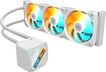 Система водяного охлаждения Gigabyte Gaming 360 ICE,  4-pin,  ARGB,  120мм,  белый,  retail [gp-gigabyte gme 360i]