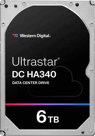 Жесткий диск WD Ultrastar DC HA340 WUS721206BLE6L4,  6ТБ,  HDD,  SATA III,  3.5",  7200об/мин [0b47077]