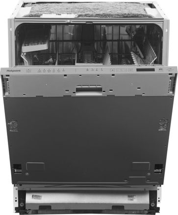Встраиваемая посудомоечная машина HOTPOINT HI 4D66 DW, полноразмерная, ширина 59.8см, полновстраиваемая, загрузка 14 комплектов