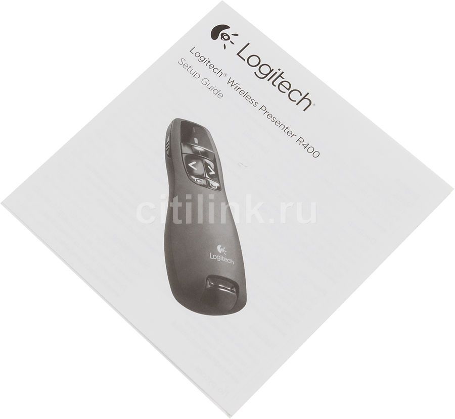 Презентер Logitech R400, черный [910-001356] – купить в Ситилинк | 552099