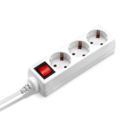 Сетевой удлинитель Buro BU-PS3.1/W, 1.5м, белый