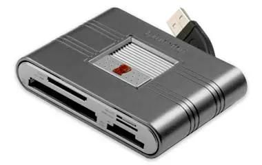 Картридер внешний Kingston FCR-HS219/1, черный [k-fcr-hs219/1]