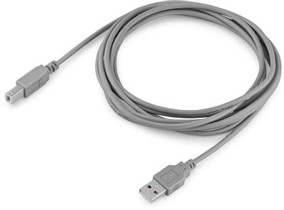 Кабель USB2.0 Buro USB A(m) -  USB B(m),  3м,  блистер,  серый [bhp ret usb_bm30]