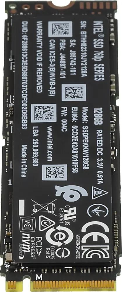 SSD Intel 760p Series SSDPEKKW128G8XT 128 M.2 2280 PCIe x4 NVMe 1047126