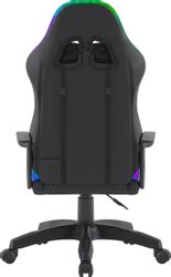 Кресло игровое Defender Factor X RGB, экокожа, до 100кг, черный