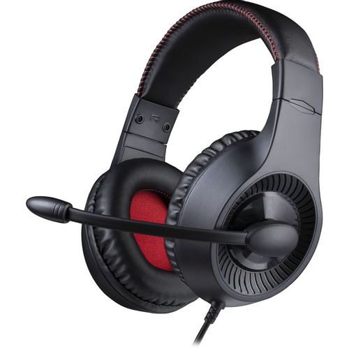 Гарнитура игровая Redragon Pelias, для компьютера и игровых консолей, накладные, проводные, черный / красный [71187]