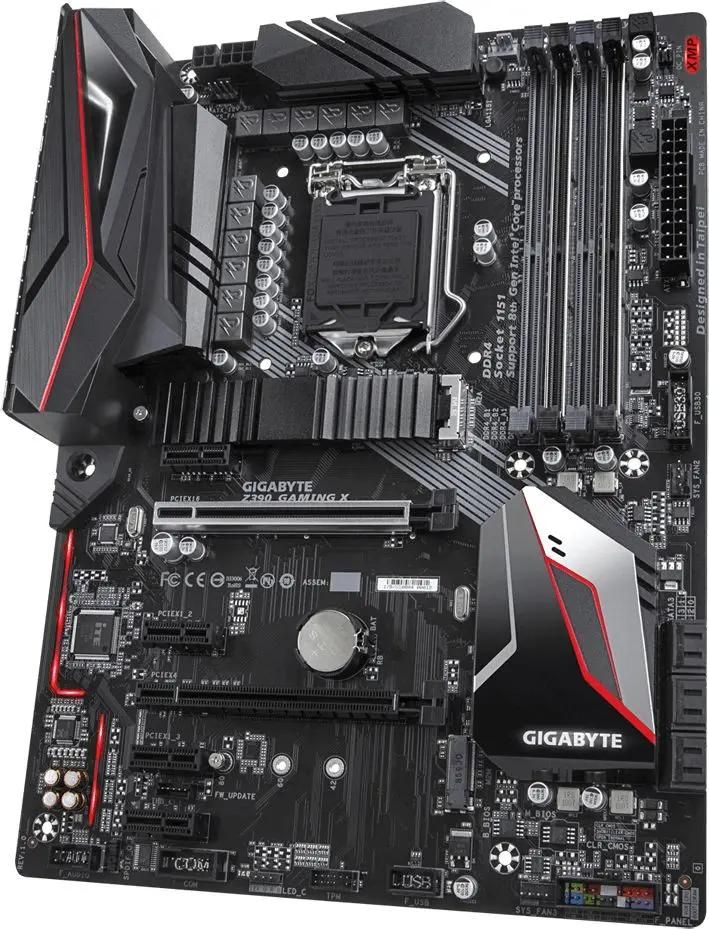 Z390 gaming x motherboard top