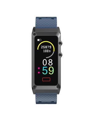 Смарт-браслет Digma Force A8, 0.96", черный/серый / синий [a8bb ...