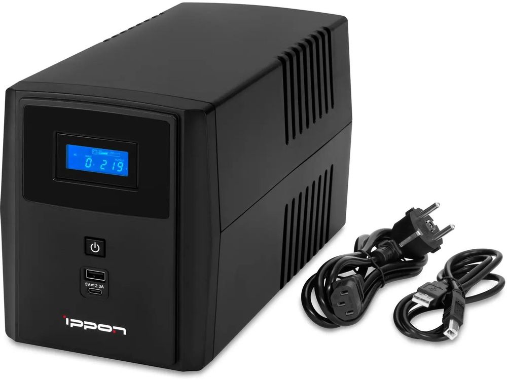 Источник бесперебойного питания Ippon Smart Power Pro II 1600 / 1600 ВА / 960 Вт / 6 x IEC 320 C13, фото10