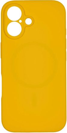 Чехол (клип-кейс) ZIBELINO Hard Case, для Apple iPhone 16, желтый [zhc-apl-16-ms-cam-yel]