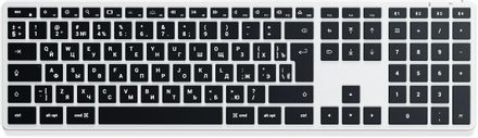 Клавиатура SATECHI X3, беспроводная, Bluetooth,  мембранная, серебристый [st-btsx3s-ru]