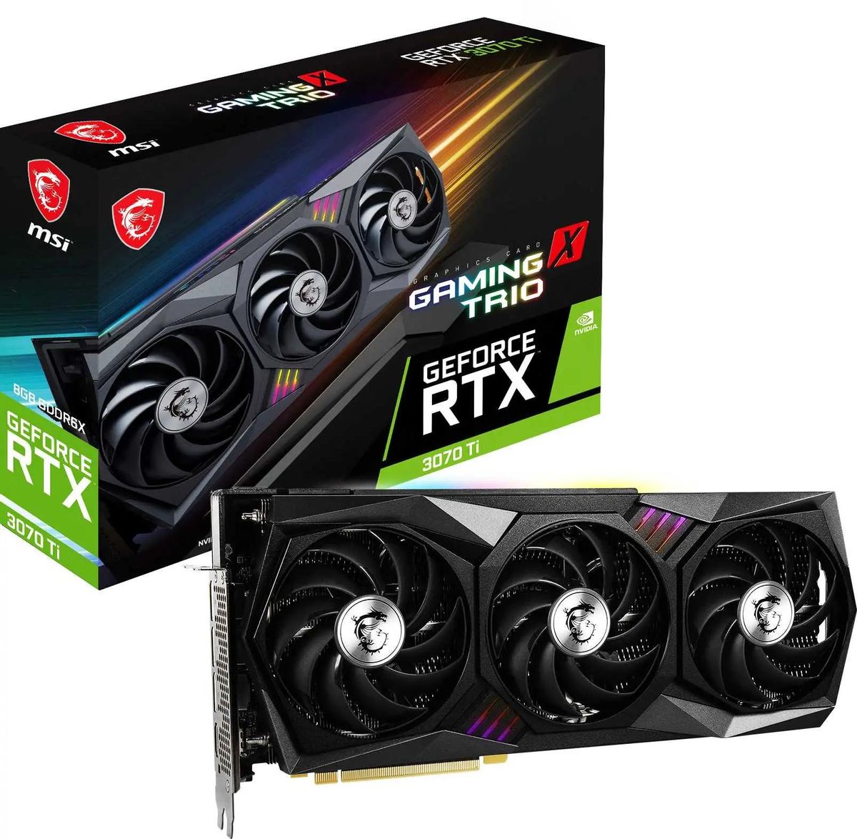 Обзор товара видеокарта MSI NVIDIA GeForce RTX 3070TI RTX 3070 Ti GAMING X  TRIO 8G 8ГБ GDDR6X, Ret (1535828) в интернет-магазине СИТИЛИНК